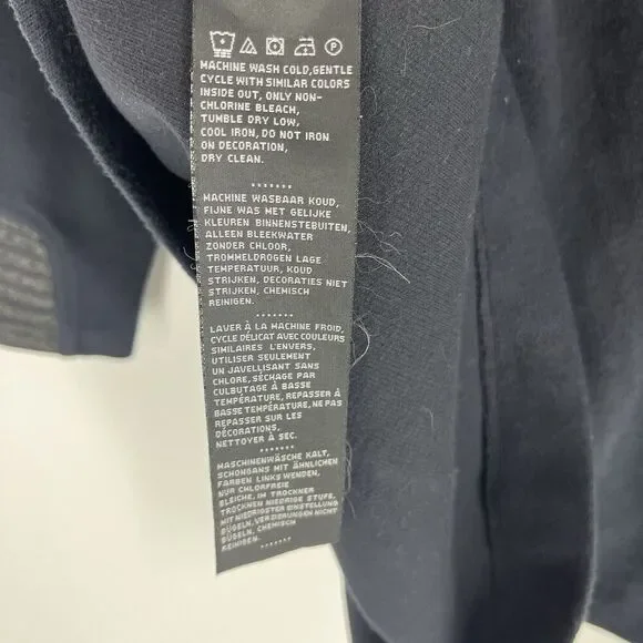 Harley Davidson Jacket 2XL Womens Navy Blue Pea Coat Double Breasted Hi Low Hem - Picture 7 of 7